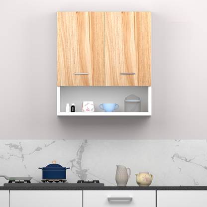 Divysa Multipurpose Use Wall-Mounted 2 Doors Kitchen Cabinet, Perfect for Kitchen Engineered Wood Kitchen Cabinet