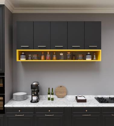 Spyder Craft Matte Finish Wall Mounted Kitchen , Bathroom , Office File Cabinet Multi Purpose Engineered Wood Kitchen Cabinet