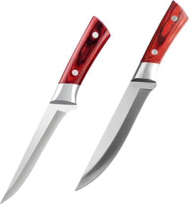 Machado 2 Pc Stainless Steel Knife Set Japanese Forged Knife - Ultra-Sharp Sujihiki & Sankotu, Stainless Steel Blades
