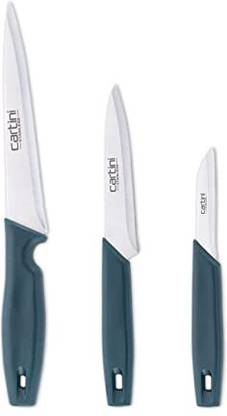 Godrej 1 Pc Stainless Steel Knife Set Cartini Godrej Soft Grip Kitchen Knives kit,3 Pc Set, Stainless Steel