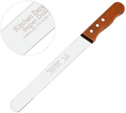 zunsy 1 Pc Stainless Steel Knife Plain Knife For Cutting Pastry Cake Home Made Bread Butter Cheese (Steel, 1 Pc)