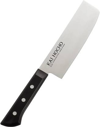 Kai 1 Pc Stainless Steel Knife Set Hocho Premium Nakiri Kitchen Knife for Chopping, Dicing and Mincing