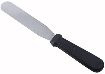 Bakery Adda 1 Pc Stainless Steel, Plastic Knife 8 inch Straight Professional Steel Cake Palette Knife Icing Spatula.