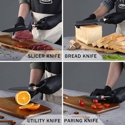 PEGACORN 3 Pc Stainless Steel Knife Set non-Stick Non-Slip Sharp SS Knife Set with Storage Suitable for Home,Restaurant