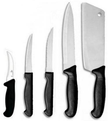 rk enterprise 7 Pc Stainless Steel Knife Set Knife set Stainless Steel Knife(BONING,CHEF,LASER,UTILITY,BREAD,PARING,POINTED)
