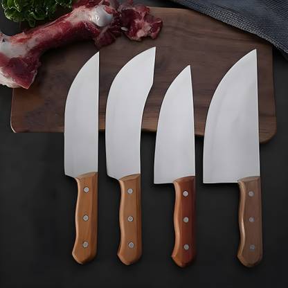 Wizbiz 4 Pc Stainless Steel Knife Set High Carbon Ultra Sharp Kitchen Knives For Paring Cutting Meat Vegetable Fruit