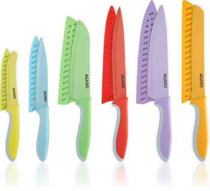 AGARO 6 Pc Stainless Steel Knife Set