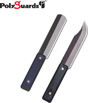 POLYGUARDS 2 Pc Iron Knife Kitchen Economy Point and Economy Round Combo(KKP)(KKR)