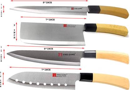 Ying Guns 4 Pc Stainless Steel Knife Set
