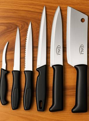 DNJ 6 Pc Stainless Steel Knife Set Kitchen Knife set of 6 , Stainless steel knife set