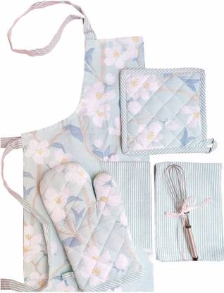 Pixel Home Multicolor Cotton Kitchen Linen Set