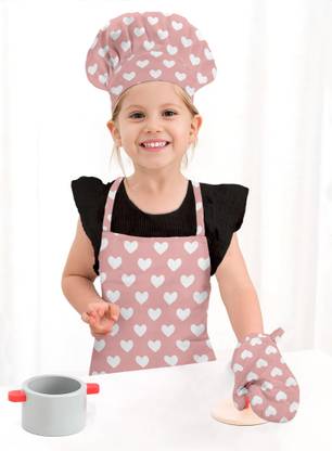 OASIS Pink Cotton Kitchen Linen Set