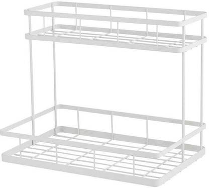 SHIYON Containers Kitchen Rack Iron New Metal 2 Tier Kitchen Countertop Organizer, Bathroom Counter Shelf Organizer,