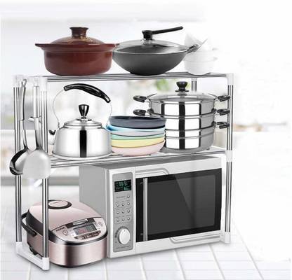 KRITI FASHION Containers Kitchen Rack Plastic 2 layer owen stand