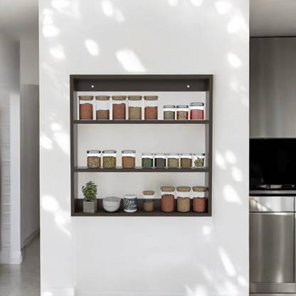 Onlineshoppee Containers Kitchen Rack Wood