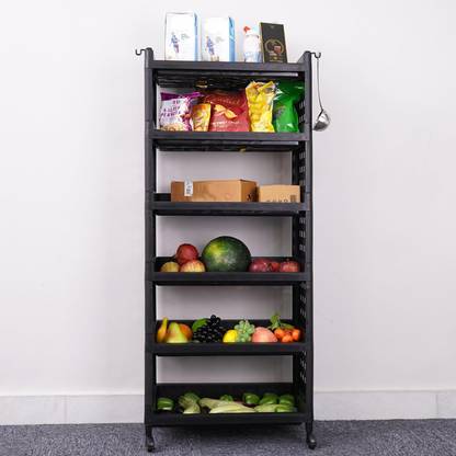 ADA Fruits/Vegetables Kitchen Rack Plastic Multipurpose Kitchen Rack for Storage Vegetable Stand Kitchen Trolley Organiser