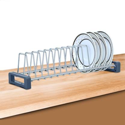 UNIQUEWELL Cup Kitchen Rack Steel Stainless Steel Tandem Saucer Fixer/Tandem Basket Saucer Rack/Tandem Box 20 Inch