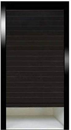 DBR Containers Kitchen Rack Iron 24 Inches Kitchen Cabinet Glass Rolling Shutter (Black)