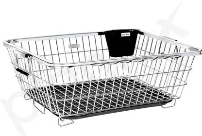 Plantex Dish Drainer Kitchen Rack Steel Stainless-Steel Dish Drainer Basket for Kitchen Utensils/Dish Drying Rack with Drainer/Plate Stand/Bartan Basket (Size-56x43x22cm)