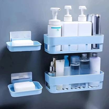 Hirsha Utensil Kitchen Rack Plastic Plastic Containers Kitchen Rack Wall Mounted Kitchen Rack Storage Rack Basket