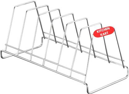 Standify Plate Kitchen Rack Steel Plate Stand Holder Kitchen Rack Organizer for Plates