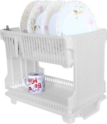 KUBER INDUSTRIES Dish Drainer Kitchen Rack Plastic