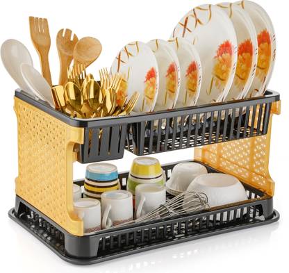 Flipkitchen Dish Drainer Kitchen Rack Plastic