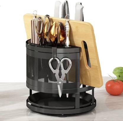 Deoxys Utensil Kitchen Rack Wood Universal Knife Block Without Knives