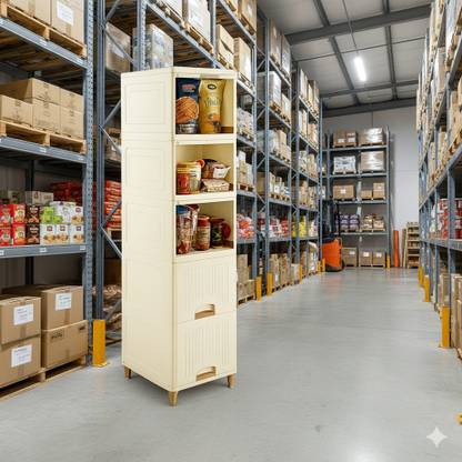 MAXTID Can Kitchen Rack Plastic 5 Layer Plastic Drawer Cabinet for Bedroom