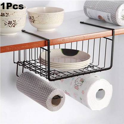 Franklite Steel Wire Undershelf Storage Basket Cabinet Storage Hanging Organizer Kitchen Rack Storage Basket