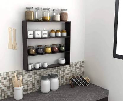 Casandsaca Containers Kitchen Rack Wood wall shelf reck shelf