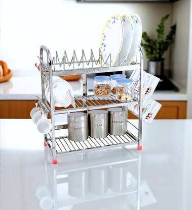 Amol Utensil Kitchen Rack Steel Premium Stainless Steel Utensils Stand | Kitchen Organizers | Kitchen Stand