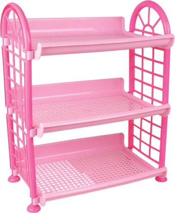 3D METRO SUPER STORE Fruits/Vegetables Kitchen Rack Plastic 3 Layer Plastic Rack Storage Basket Multipurpose Kitchen Storage Organizer