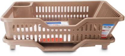 NAYASA Dish Drainer Kitchen Rack Plastic Dimple Kitchen Tray
