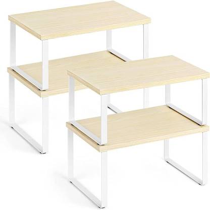 Indian Decor Containers Kitchen Rack Iron 65100 Kitchen Counter Shelves Organizer Set of 4 Small Stackable