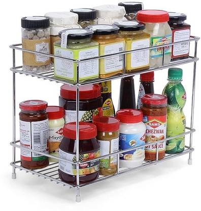 BLUTE Containers Kitchen Rack Steel Blute Present 2 Layer Steel Kitchen Rack