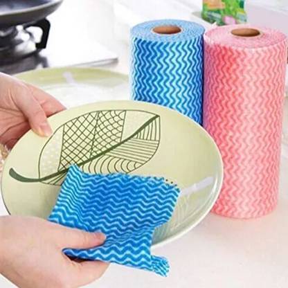 King Impex 2 pcs of Multipurpose Kitchen Cleaning Wipes for Kitchen, Bathroom Wet and Dry