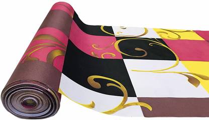 ROYAL-NEST 7 Meter Kitchen Roll Shelf Mat Roll Mmule Color Antislip Mat Size - 45 x 700 cm