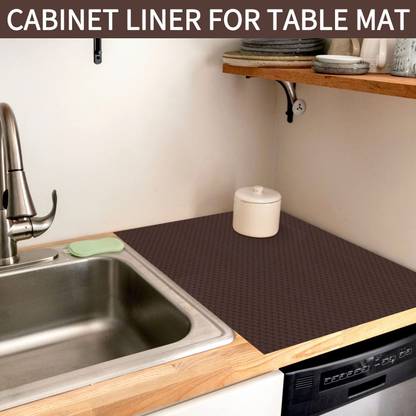 bergin & burks Multipurpose 45cm x 1.50m strong, brown EVA Anti-Slip Kitchen Mats