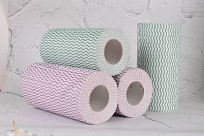 Aarnikawrap Disposalable(Zig Zag ) Cloth Roll Pack 4