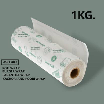 SAVINGMART COLLECTIONS 1 KG (250 METERS)|FOOD WRAPPING PAPER|BUTTER PAPER| ROTI WRAP| SHRINK WRAP|