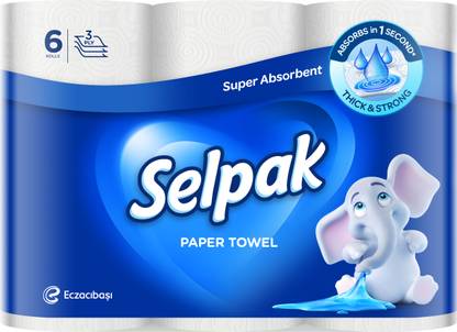Selpak Paper Towel Kitchen Roll 3ply 6roll/pack