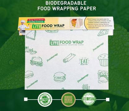 FUNKU LITE Printed Food Wrap Paper Roll 11Meter