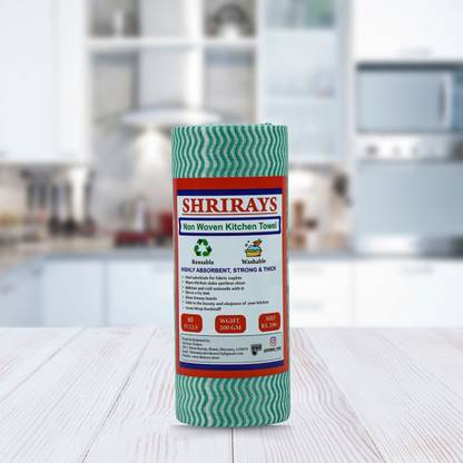 Shrirays Pack of 1 Reusable Kitchen Towel Roll | Non Woven Cleaning Wipes | Washable | AO