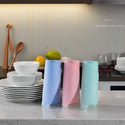 Liftoff Durable Pack of 3 Kitchen Tissue roll - Washable and Reusable 80sheet/roll w03v