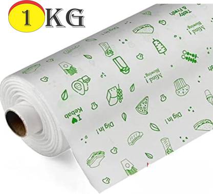 Six Fox Food wrapping paperl / roti wrap/ paper foil /paper wrap/Butter paper (1 Kg)