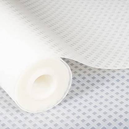 M R Traders Drawer Shelf Mat Liner Sheets Roll, Fridge Mat, Table Mat White 3 MTR