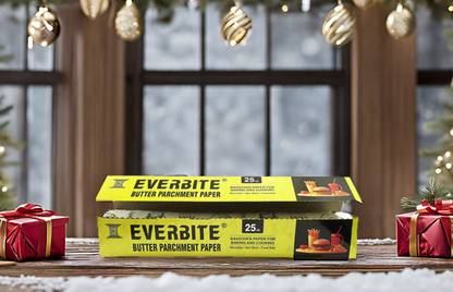 Everbite 100%Oil Proof Food Grade 25Mtr Butter Paper,for Roti Wrapping Parchment