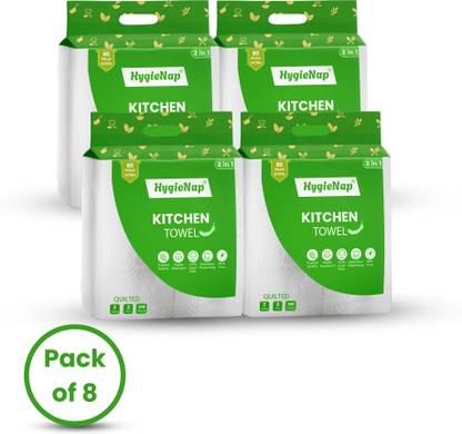 Hygienap Ultra Soft Kitchen Towel (Pack of 8)