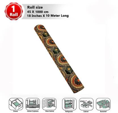 Trader's Stop 10 Meter Long Roll/Mat for Kitchen, Shelf .Anti slip and waterproof(Protctr)